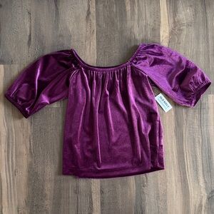 Old Navy girls Velvet Top